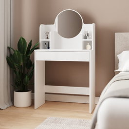 Hanah Home Idis Mesa de Maquillaje Blanca